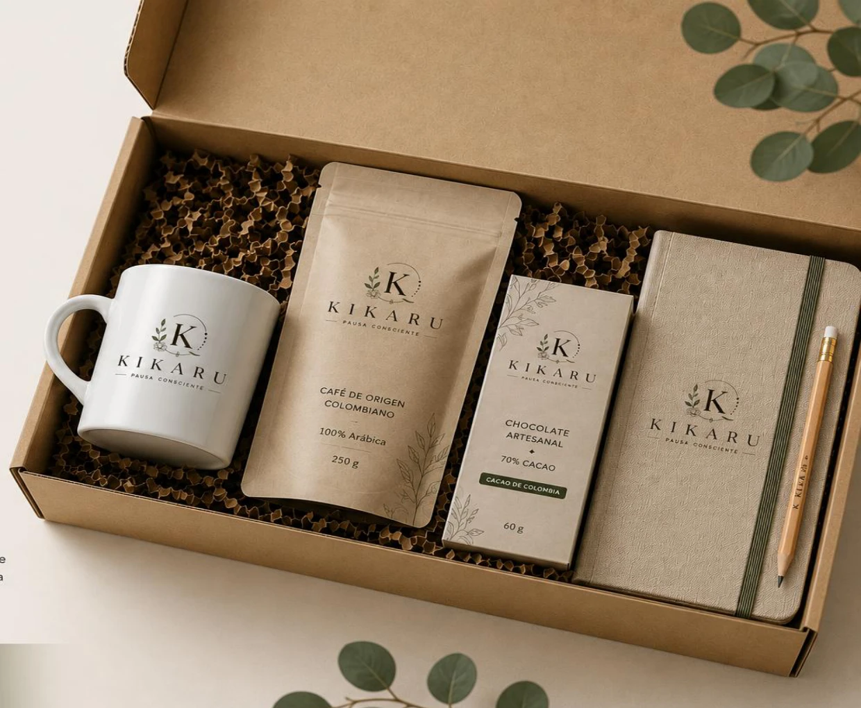 Línea Esencial · imagen del brochure KIKARU