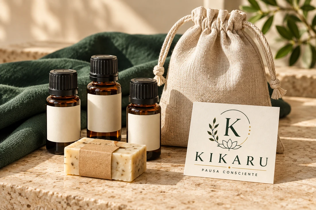 Imagen ilustrativa · composición y referencias a confirmar: Kit Aromaterapia