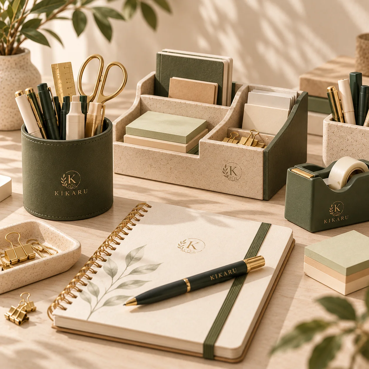 Organización de escritorio — imagen ilustrativa de referencia