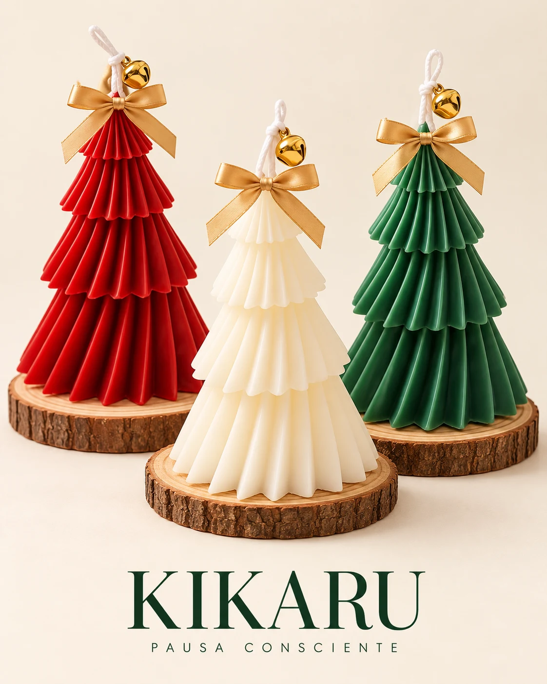 Árboles navideños · imagen del catálogo de velas KIKARU