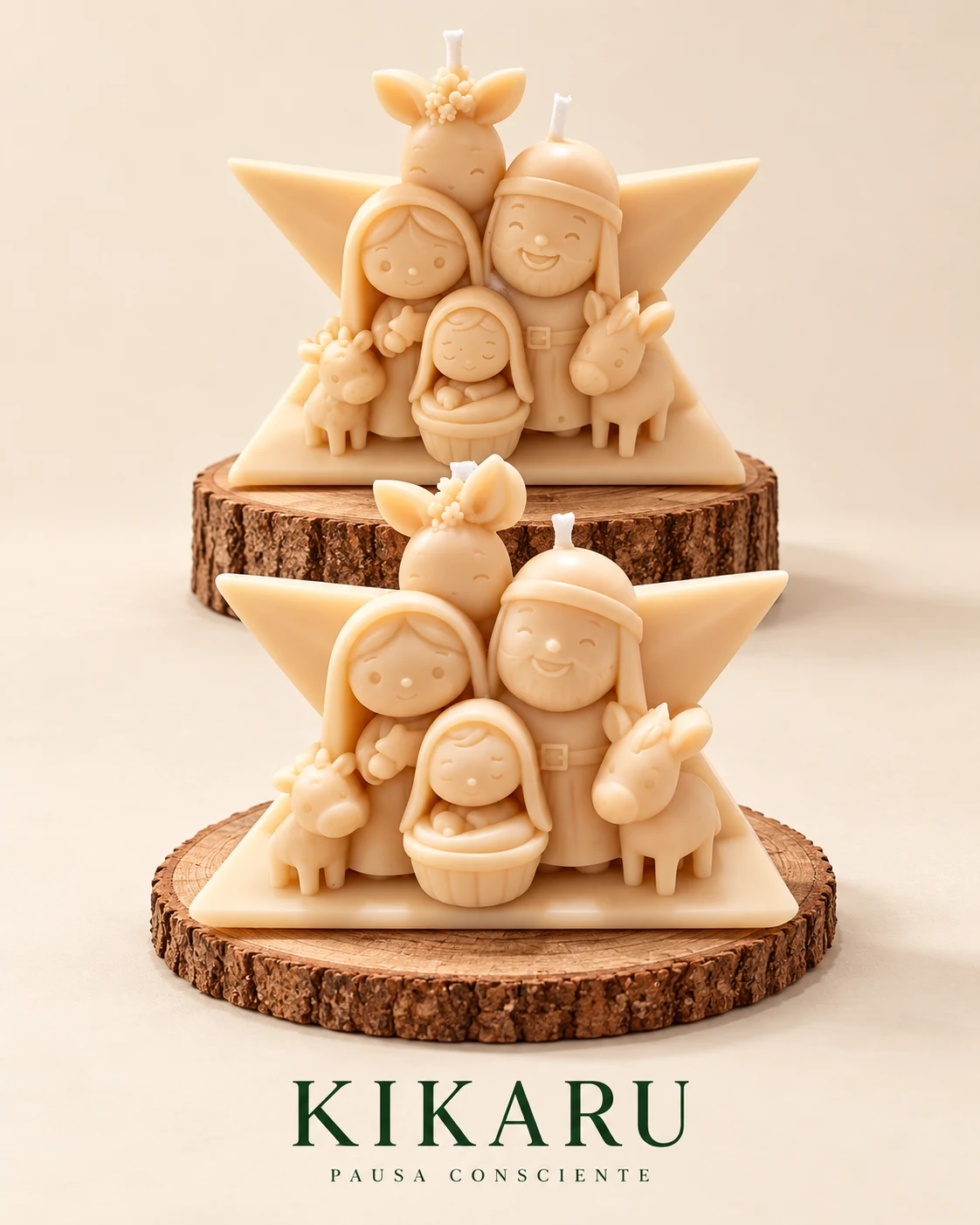 Estrellas de Navidad · imagen del catálogo de velas KIKARU