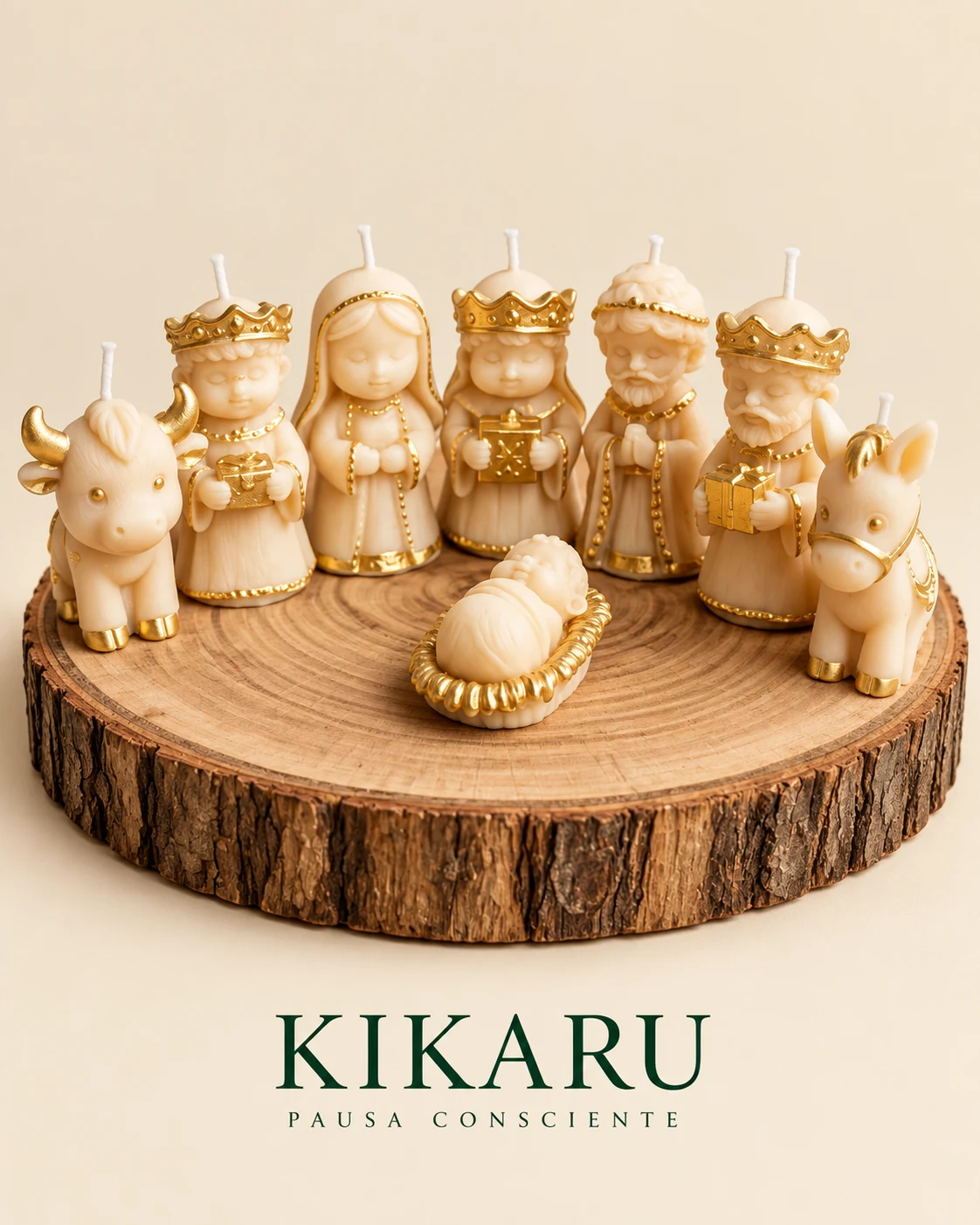 Figuras del pesebre · imagen del catálogo de velas KIKARU