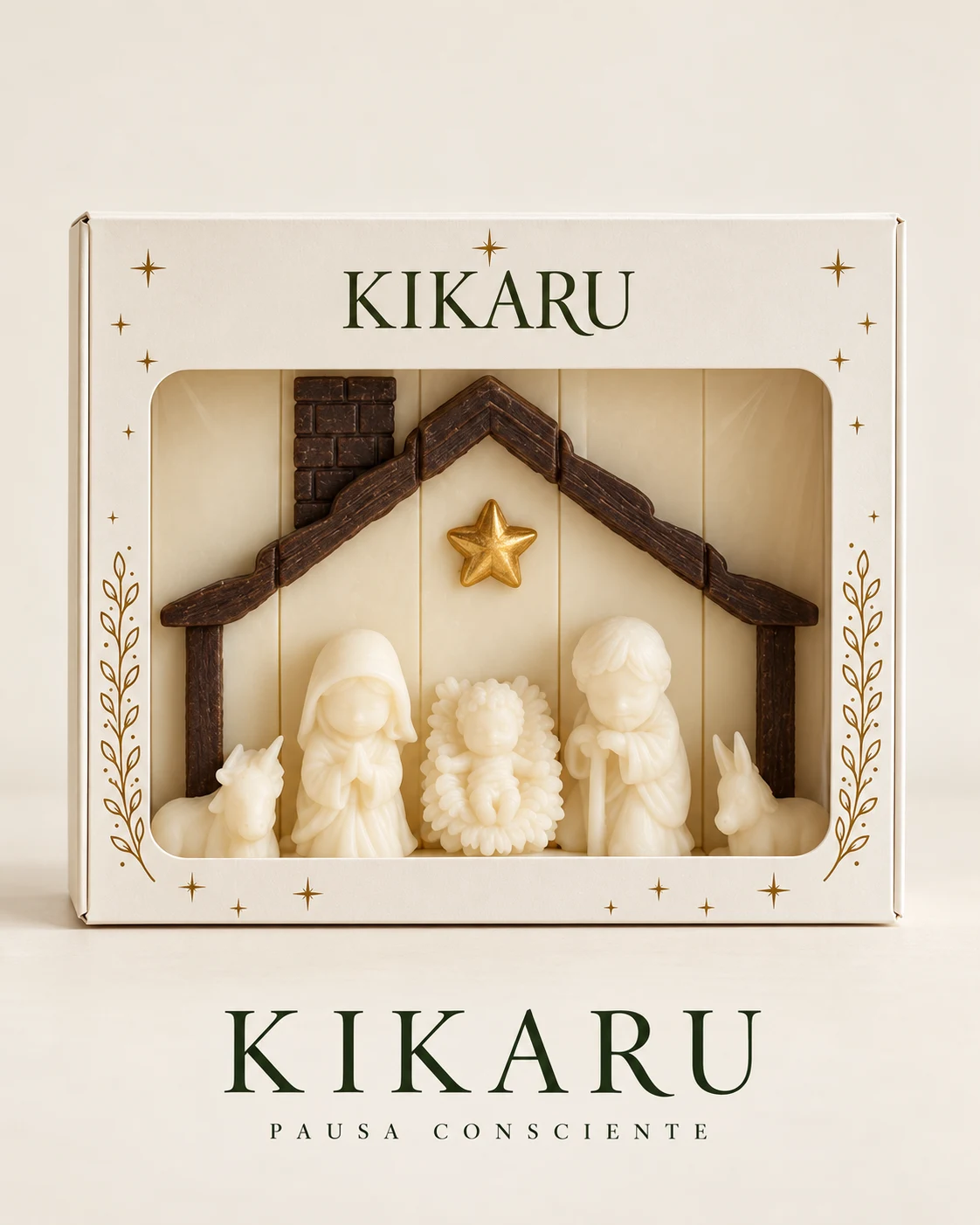 Pesebre en caja · imagen del catálogo de velas KIKARU