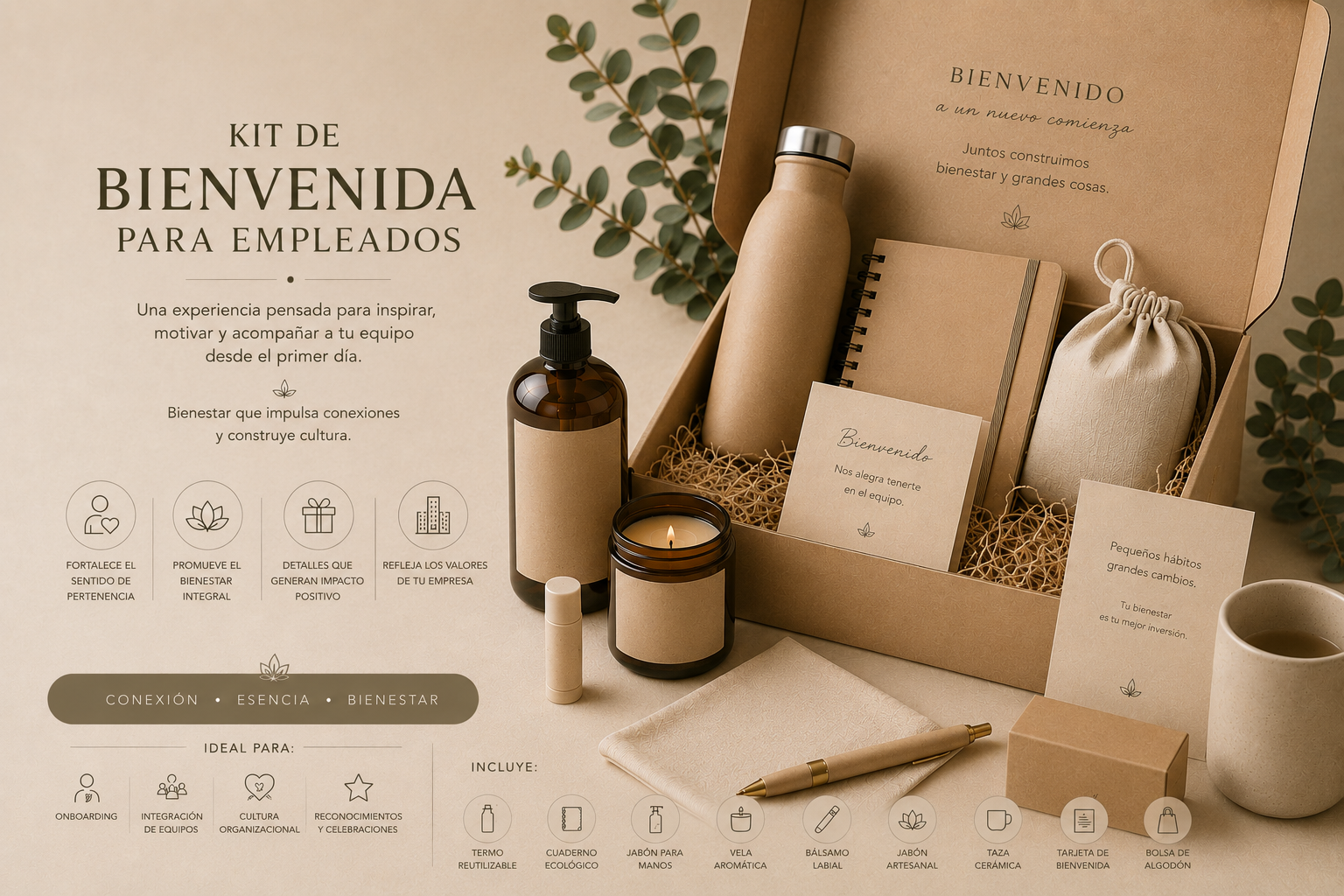 Kit bienvenida corporativa premium Kikaru - Imagen 2